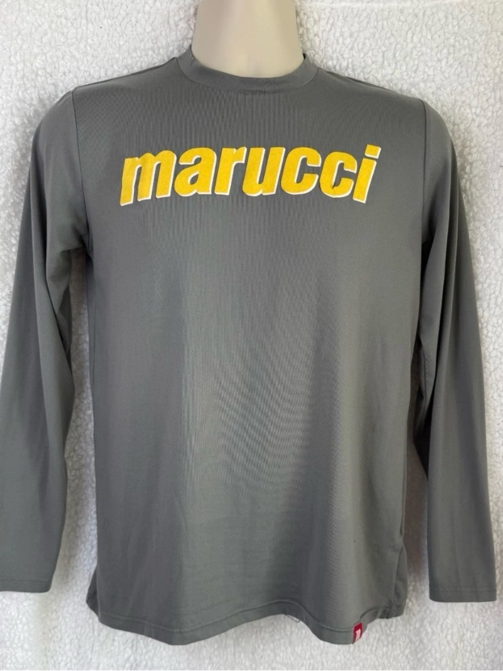 Marucci Long Sleeve Performance Baseball/Softball Pull Over Unisex Small Gray